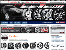 Tablet Screenshot of incubus-wheels.com